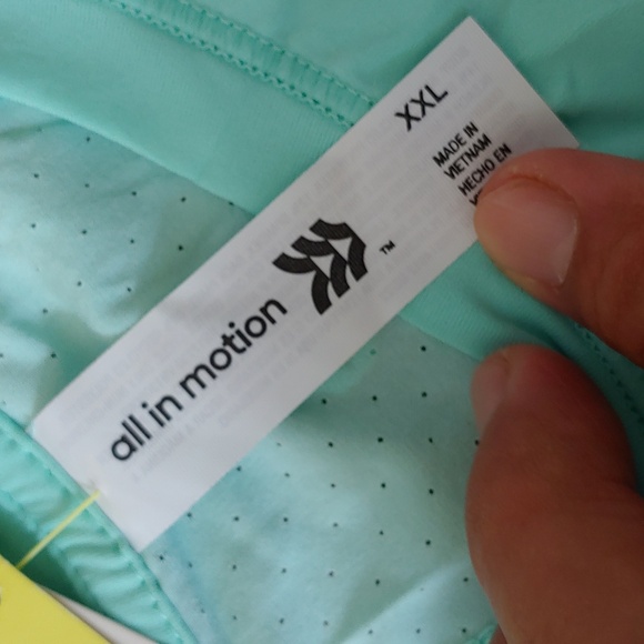 NWT All in Motion Women's Sprint Free Tank Top Aqua Blue Size XXL - Picture 5 of 7